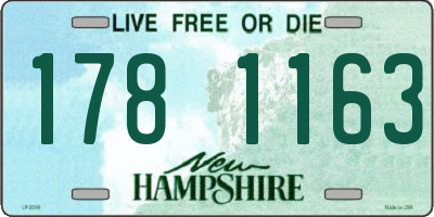 NH license plate 1781163