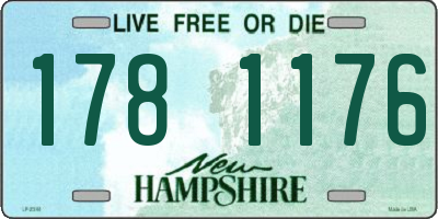 NH license plate 1781176