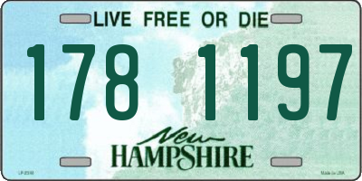 NH license plate 1781197