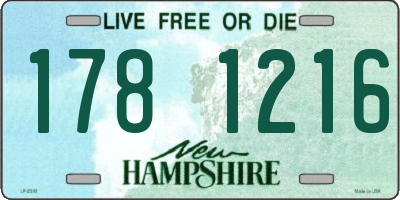 NH license plate 1781216
