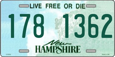 NH license plate 1781362