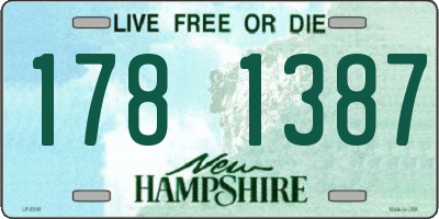 NH license plate 1781387
