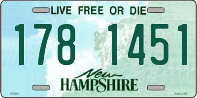 NH license plate 1781451