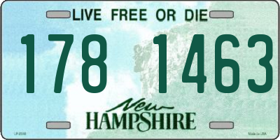 NH license plate 1781463