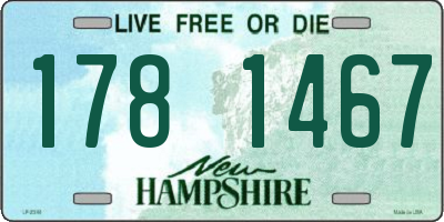 NH license plate 1781467