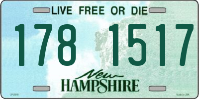 NH license plate 1781517