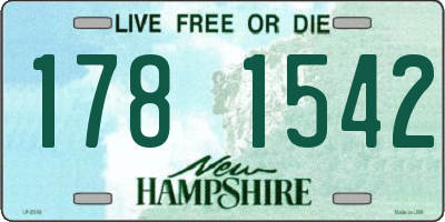 NH license plate 1781542