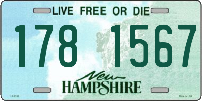 NH license plate 1781567