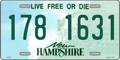 NH license plate 1781631
