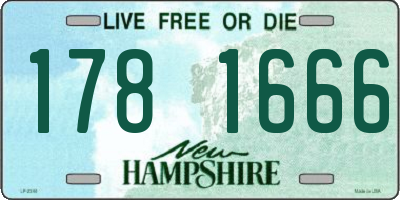 NH license plate 1781666