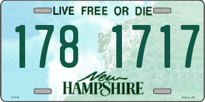 NH license plate 1781717