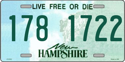NH license plate 1781722