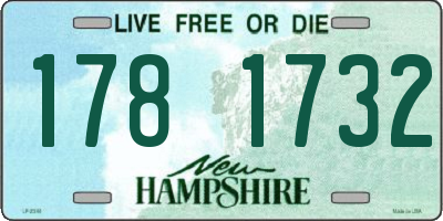 NH license plate 1781732