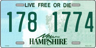 NH license plate 1781774