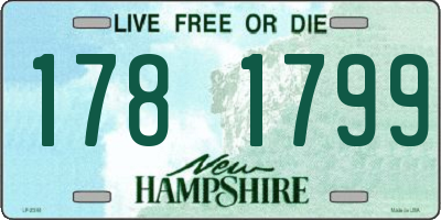NH license plate 1781799