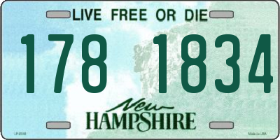 NH license plate 1781834