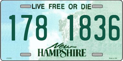 NH license plate 1781836