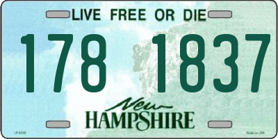 NH license plate 1781837