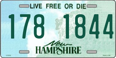 NH license plate 1781844