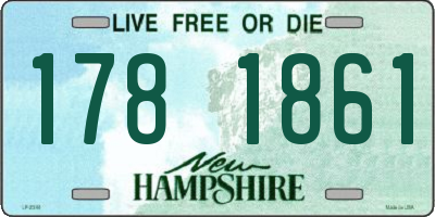 NH license plate 1781861