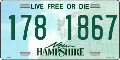 NH license plate 1781867