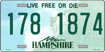 NH license plate 1781874