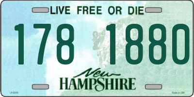 NH license plate 1781880