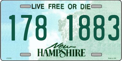 NH license plate 1781883