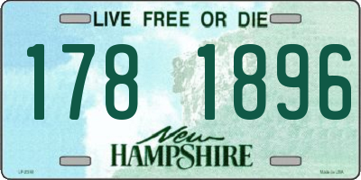 NH license plate 1781896