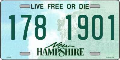 NH license plate 1781901