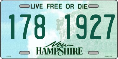 NH license plate 1781927