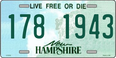 NH license plate 1781943
