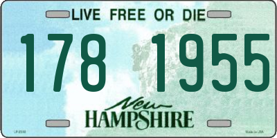 NH license plate 1781955