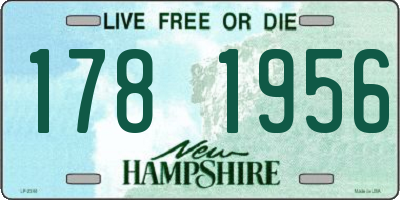 NH license plate 1781956