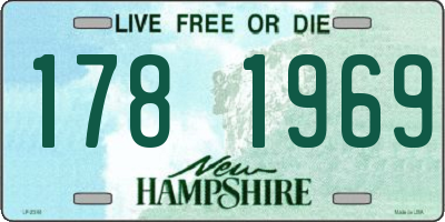 NH license plate 1781969