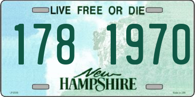 NH license plate 1781970