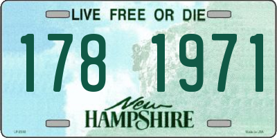 NH license plate 1781971