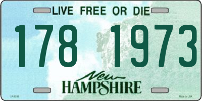 NH license plate 1781973