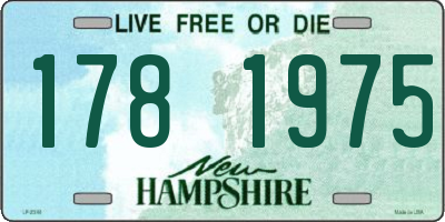 NH license plate 1781975