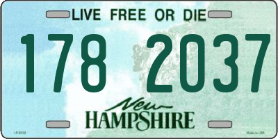 NH license plate 1782037