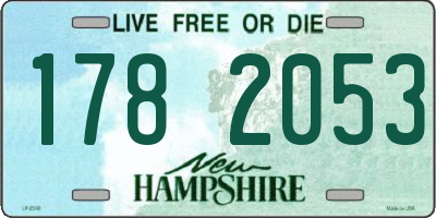 NH license plate 1782053