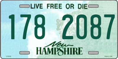 NH license plate 1782087