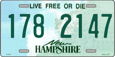 NH license plate 1782147