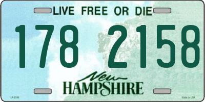 NH license plate 1782158