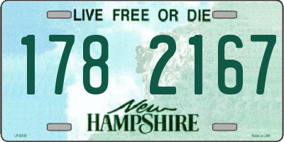 NH license plate 1782167