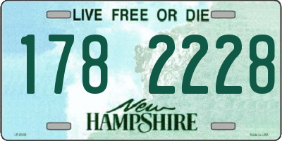 NH license plate 1782228