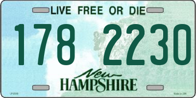 NH license plate 1782230