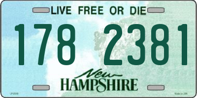 NH license plate 1782381