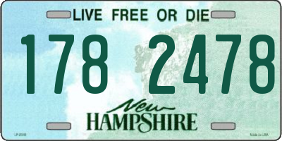 NH license plate 1782478