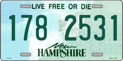 NH license plate 1782531